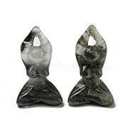 Natural Bloodstone Carved Healing Yoga Goddess Figurines, Reiki Energy Stone Display Decorations, 47.5~49.5x27~29x19~20.5mm(DJEW-D012-06D)