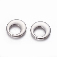 304 Stainless Steel Linking Rings, Flat Round, Stainless Steel Color, 25.6x3mm, Hole: 14x14mm(STAS-P231-53P)