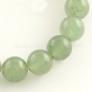 Natural Gemstone Green Aventurine Round Bead Strands, 4mm, Hole: 0.5mm, about 95pcs/strand, 14.9 inch(G-R265-4mm)
