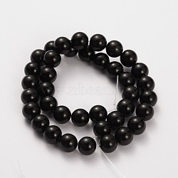 Natural Gemstone Obsidian Round Beads Strands, 6mm, Hole: 0.8mm, about 65pcs/strand, 15.5 inch(X-G-O030-6mm-08)