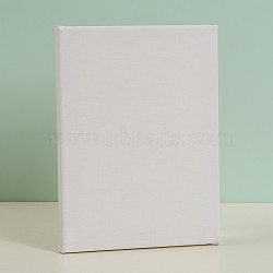 Blank Linen Wood Primed Framed, for Painting Drawing, Rectangle, White, 24x18x1.6cm(DIY-G019-07A)