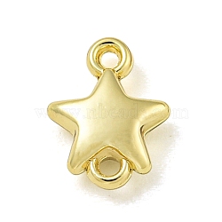 Alloy Connector Charms, Golden, Star, 8.5x6.5x3mm, Hole: 1mm(PALLOY-F310-01G-02)