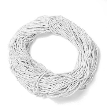Polyester Cord, Twisted Cord, WhiteSmoke, 5mm, about 97~100m/bundle