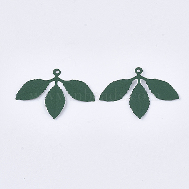 Spray Painted Eco-Friendly Iron Pendants(IFIN-T009-21B)-2