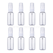 30ml Transparent PET Plastic Refillable Spray Bottle, for Perfume, Essential Oil, Clear, 10.3x3cm, Capacity: 30ml(1.01 fl. oz)(X1-MRMJ-WH0032-01A)