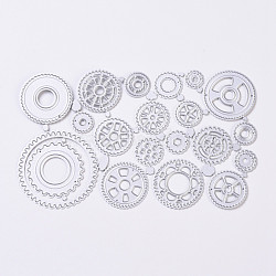 Carbon Steel Cutting Dies Stencils, for DIY Scrapbooking/Photo Album, Decorative Embossing DIY Paper Card, Gear, Matte Platinum Color, 96x159x0.9mm(DIY-E017-26)