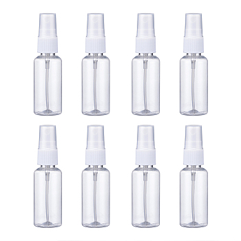 30ml Transparent PET Plastic Refillable Spray Bottle, for Perfume, Essential Oil, Clear, 10.3x3cm, Capacity: 30ml(1.01 fl. oz)