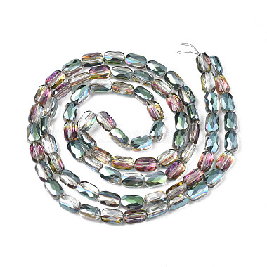Electroplate Transparent Glass Beads Strands(EGLA-N002-25-D02)-2