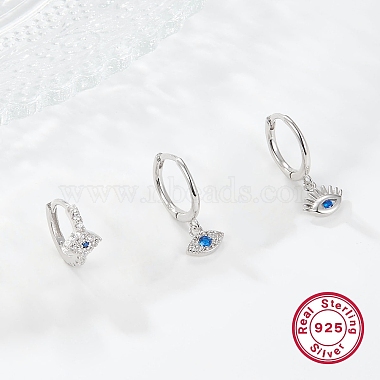 Dodger Blue Cubic Zirconia Earrings