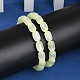 Dyed Natural Selenite Column Beaded Stretch Bracelets for Women(BJEW-I312-05C)-3