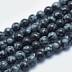 Chapelets de perles de flocon de neige en obsidienne naturelle(G-K287-03-8mm)-1