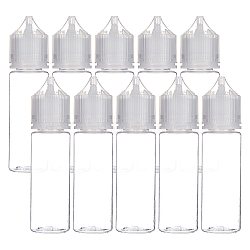 BENECREAT Plastic Squeeze Bottles, Clear, 30x114.5mm, Capacity: 50ml(AJEW-BC0001-33A)