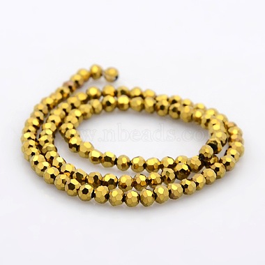 Full Plated Glass Faceted Round Spacer Beads Strands(GLAA-A027-3mm-FP04)-2