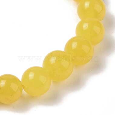 8mm Round Dyed Natural Jade Imitation Beeswax Braided Bead Bracelets for Women Men(BJEW-C067-01B-05)-3