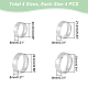 16Pcs 4 Size 201 Stainless Steel Plain Band Rings for Men Women(RJEW-UN0002-45)-3