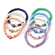 7Pcs 7 Color Polymer Clay Heishi Surfer Stretch Bracelets Set(BJEW-JB09639)-1