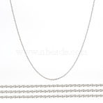 5M Brass Chains with Splints, Silver, 2mm(CHC-TA0001-34)