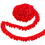 Satin Ribbons, for Clothes Accessories, Red, 0.5x40mm, about 21.87 Yards(20m)/Roll(SRIB-WH0030-01A)