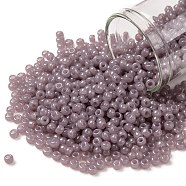 TOHO Round Seed Beads, Japanese Seed Beads, (1151) Translucent Light Amethyst, 8/0, 3mm, Hole: 1mm, about 1110pcs/50g(SEED-XTR08-1151)