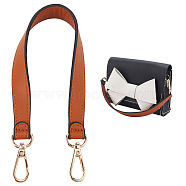 Cowhide Shoulder Bag Straps, with Zinc Alloy Swivel Clasps, for Bag Handle Replacement Accessories, Chocolate, 37.5x2.8x0.3cm(FIND-WH0127-24A)