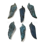 Natural Labradorite Carved Cabochons, Angel Wing, 50~51x16~18x8~12mm(G-C152-05)