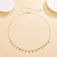 925 Silver Tassel Pendant Necklaces with Zircon(RM6698-1)