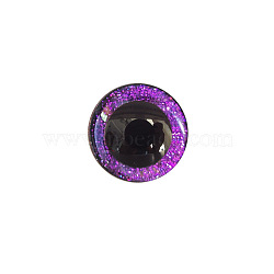 Craft Resin Doll Eyes, Stuffed Toy Eyes, Safety Eyes, with 2Pcs Washers, Half Round, Purple, 12mm(DOLL-PW0006-003C-09)