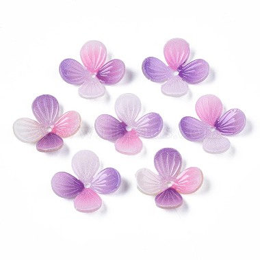 Plum Flower Plastic Beads
