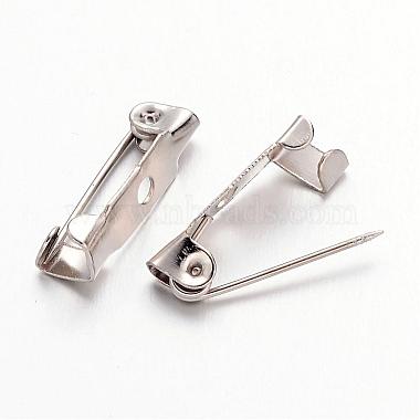 Platinum Iron Pin Backs Brooch Safety Pin Findings(X-IFIN-S276)-2