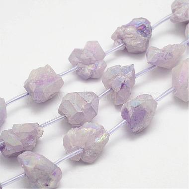 15mm Nuggets Amethyst Beads