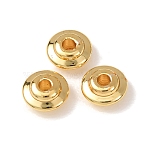Brass Beads, Round, Cadmium Free & Lead Free, Rack Plating, Long-Lasting Plated, Real 18K Gold Plated, 6x2.8mm, Hole: 1.6mm(KK-D259-01B-G)