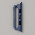 Plastic Watchband Connector, Marine Blue, 9.5x35x3mm(FIND-WH0419-94E)