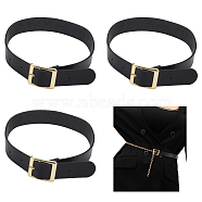 PU Leather Choker Necklaces with Alloy Clasp, Black, 16.22 inch(41.2cm)(AJEW-WH0348-131A)