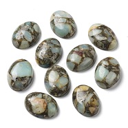 Synthetic Amazonite Cabochons, Dyed, Oval, 25~25.5x18~18.5x7.2mm(G-L502-18x25mm-09A)