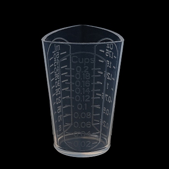 Measuring Cup, Graduated Silicone Mixing Cup for Resin Craft, Clear, 4.7x4.8x7.2cm, Capacity: 50ml(1.69fl. oz)