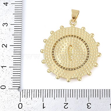 Rack Plating Brass Micro Pave Clear Cubic Zirconia Pendants(KK-P287-36B-G)-3