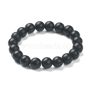 Matte Round Glass Beads Stretch Bracelets for Teen Girl Women(BJEW-A117-D-23)-2