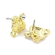 Rack Plating Alloy Stud Earring Finding(FIND-C053-03G-01)-2