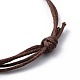 Adjustable Brass Heart Link Bracelets(BJEW-JB05420)-4