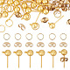 20Pcs Brass Ball Post Ear Studs(KK-TA0008-99)-1