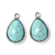 Resin Imitation Turquoise Pendants(PALLOY-M203-22AS)-2