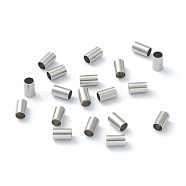304 Stainless steel Spacer Beads, Tube, Stainless Steel Color, 5x3mm, Hole: 2.5mm(X-STAS-B006-20P)