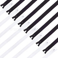 BENECREAT 48Pcs Nylon Zip Fastener, with Iron Zipper, for Garment Accessories, Mixed Color, 25x2.5x0.2cm(FIND-BC0001-77)