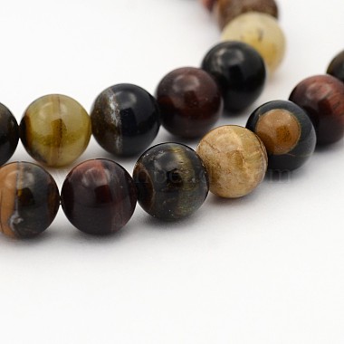 12mm Round Chinese Writing Stone Beads