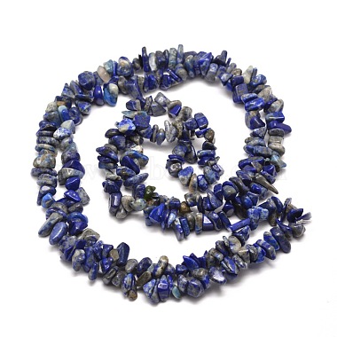Natural Lapis Lazuli Chip Bead Strands(G-M205-14)-2