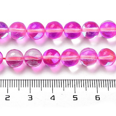 des billes de verre transparentes(GLAA-B022-8mm-13)-4