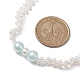 Shell Pearl Bead Beaded Necklaces(NJEW-JN04946)-3