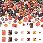 140Pcs 7 Styles Glass Seed Beads Sets, Mixed Shapes, Mixed Color, 2~7mm, Hole: 0.9~1.2mm, 20pcs/style(SEED-TAD0001-04)