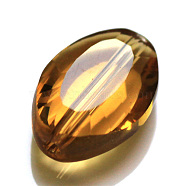 Imitation Austrian Crystal Beads, Grade AAA, Faceted, Oval, Goldenrod, 9.5x6x3mm, Hole: 0.7~0.9mm(SWAR-F072-9x6mm-07)
