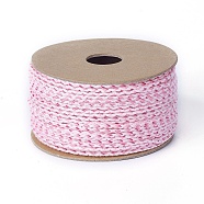 Macrame Cotton Cord, Braided Rope, for Wall Hanging, Crafts, Gift Wrapping, Colorful, 2mm, about 21.87 yards(20m)/roll(OCOR-F010-C21)